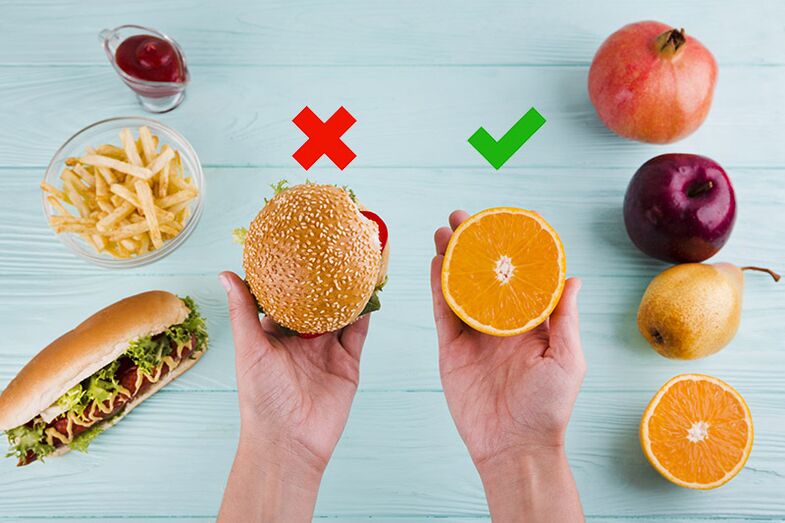 为了减肥，快餐零食被水果代替